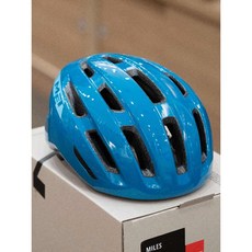 MET MILES 公路車安全帽 (白色/黑色) 適合旅遊、城市及 E-Bike, 青色,M/L(58-61cm), 1個