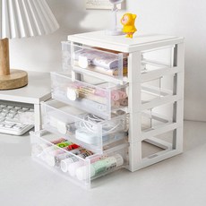 only 예홈 by Design / 4단의 서랍으로 다양한 소품정리에 안성맞춤 / 책상 서랍함 수납 정리함 수납함 미니 수납장 서랍장, 단일상품(4단화이트), 1개