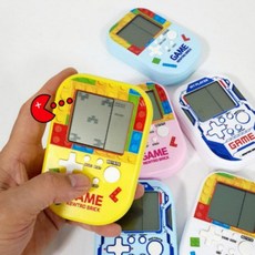 휴대용 레트로 게임기 미니 오락기 고전 테트리스 추억의, 1개, 상세페이지 참조, 일상공장 색상랜덤