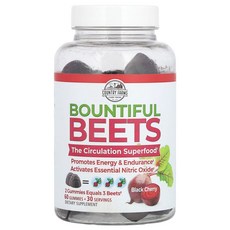 컨트리팜스 Bountiful Beets 구미젤리 블랙 체리 구미젤리 60개, CFM11550, 1개, 60정