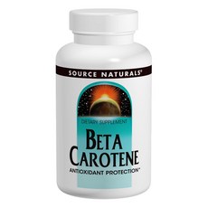 SOURCE NATURALS β-胡蘿蔔素無麩質無糖軟膠囊, 100顆, 1罐