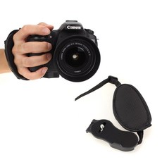 DSLR 카메라 손목 가죽 핸드 스트랩 그립 끈 줄 액세서리, 1개