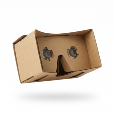 카드보드 VR 헤드셋 스마트폰 가상현실 안경 3D 체험용, 1개, A-핸디형