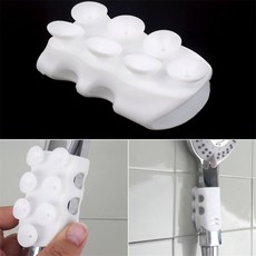 디피엘 문어빨판 샤워기 홀더 실리콘샤워기홀더, 화이트