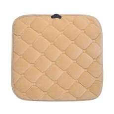 자동차 열선 시트 쿠션 전기 히팅 패드 플러시 커버 단계 온도 조절 자동 차단 워머, 1개, 3. Beige