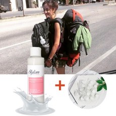 배낭여행 낚시 장박 클린 파우더티슈 데오워터 몸 청결제, 데오워터+건티슈 10매, 1개