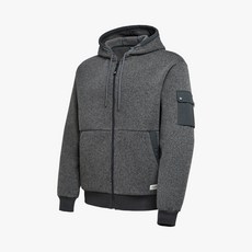 프로스펙스 남성 100 사이즈 이월 일상생활 운동 입기 좋은 폴리 스판 니트 느낌 보온성 뛰어난 겨울 후드 집업 자켓 PS3MN24W701 카키