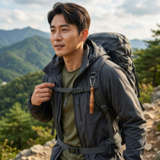 NANAMU 원목 호신용 호루라기 등산 배낭 키링, 1개, 그라나딜로 휘슬