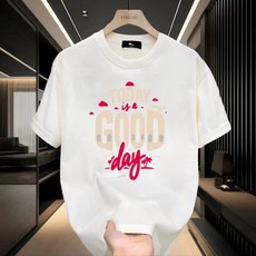 純棉短袖T恤 大尺碼情侶寬鬆上衣 印花短袖