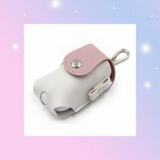 소품백 눈물방울형 골프백 골프공파우치 스냅버튼 가죽소재 볼주머니, 1개, 1cl1 핑크