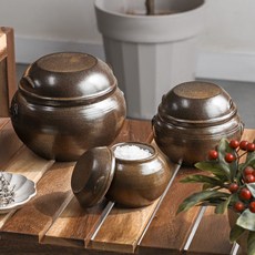 소형 자배기 미니 전통항아리 국내생산 소금단지 식품보관 풍수용, 1개