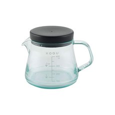 KOGU 커피서버 400ml 트라이탄 식기세척기 전자 레인지 대응 경량 눈금 부착, 1개