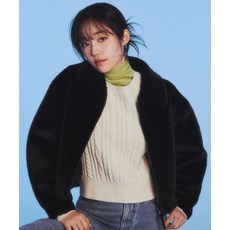 LEE 우먼 케이블 니트 아이보리 405995