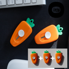 이츠오 당근 언박싱 택배칼 미니 박스칼, 3개, 당근 오렌지