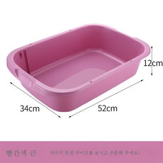 고양이 모래 대야 고양이 바구니 전용 실내 고양이 화장실 냄새 방지 대형 고양이 모래 대야 고양이 모래 삽 고양이 둥지 고양이 대야, 색깔1_JIA분/세트없음:고양이대만, 1개