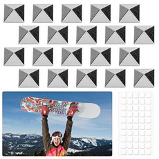 FUYITE 스노우보드 스톰프 패드 20개 자체 접착 피라미드 스터드 그립 패드 금속 스키 남성 여성 겨울 11st_amz 173814 7774913567