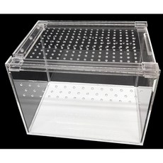 爬蟲箱 壓克力爬蟲盒 磁吸式 滑蓋飼養盒 爬蟲 飼養箱 壓克力箱 飼養盒 爬蟲盒 爬蟲缸 爬缸 爬箱, 1個, RP-PC88200 (小)