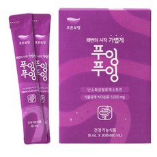 쾌변의 시작 가볍게 변비탈출 혈당 조절 푸룬 타트체리 식이섬유 장건강에 도움 3중 기능성 푸잉푸잉, 1박스, 30회분