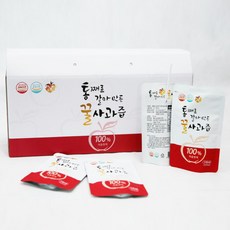 안동애 통째로 갈아만든 꿀 사과즙 110ml 선물세트 가정용 국내산 저온착즙 NFC, 3.3L, 1개
