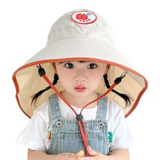 베스템 아동 플랩캡 사과캐릭터 아동 여름모자