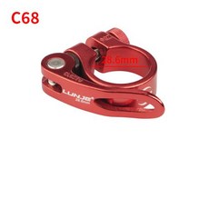 자전거 시트 포스트 클램프 28.6/31.8/34.9mm 튜브 MTB 클립 알루미늄 합금 부품 안장, 5)C68-28.6mm Red
