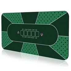 대형 전문 텍사스 홀덤 포커 매트 고무 카지노 테이블보 미끄럼 방지 마작 보드 게임, 1개, 6. 60x120x0.2cm