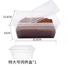 파충류 사육 상자 투명 플라스틱 테라리움 거북이 뱀 거미 달팽이 겨울잠용, 1개