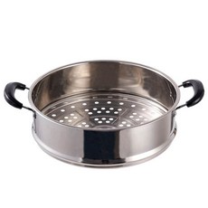 不鏽鋼蒸籠 家用加厚蒸籠屜 26cm 炒鍋蒸鍋籠屜, 1個, 20cm內徑不鏽鋼蒸籠,平口鋼籠加厚款