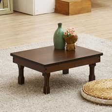 예다움 명품엔틱 접이식 찻상 다과상 미니교자상 510x390, 단품, 1개