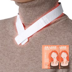 엠팩플러스 온루프 넥히터 목핫팩 목찜질팩 목난로 온열스카프 넥워머 목온열패드 온열목마스크