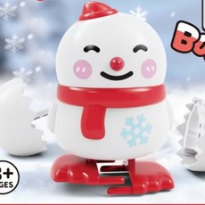 蹦蛋鴨子 發條玩具 萌趣造型 會跑恐龍, 1個, 蹦蛋雪人