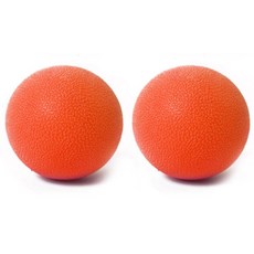 룸드 넌슬립 라크로스볼 마사지볼 2p, 오렌지