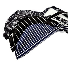 주방 모자 요리사 두건 식당 두건, 일러스트블랙, 1개