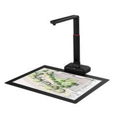 북 스캐너 VIISAN S21 A2A3 대형 오버 헤드 및 문서 23MP 고해상도 자동 플랫 지원 다국어, 1) Black