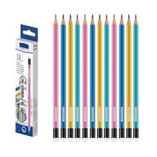 에이치비문화사 마카롱 지우개 연필 HB, 12개, MACARON