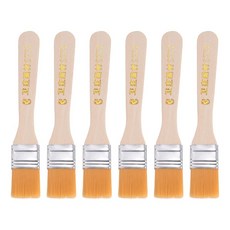 uxcell 유엑셀 칩 페인트 브러시 23mm 6개입 목재 핸들 도장 도구