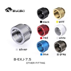 Bykski 확장 피팅 암-수 압축 어댑터 커넥터 B-EXJ-7.5/10/15/20/25/30/35/40/50mm 워터 쿨러, 04 Black, 07 7.5mm