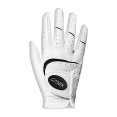 GMAX 男士用New Ultra高爾夫手套 右手用, 白色, 1個
