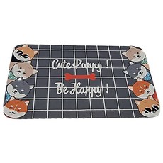 矽藻土軟地墊, 灰格好奇狗狗, 1組