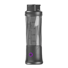 스무디 음식 가공용 휴대용 믹서기 450ML 무선 개인용 헬스장용 충전식, 01 China Mainland, 02 Black