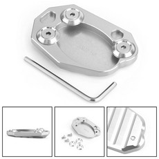 KAWASAKI CNC側支架加大腳座 適用ER6N ZX6R Z1000 ZX10R-極限超快感, Silver, 1個