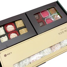 백화점 다식 강정 유과 선물세트 찹쌀 유과 선물세트 한과 선물세트 참 깨강정 쌀강정, 1.1kg, 1개