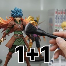 호인트 피규어먼지털이 차량먼지 틈새 청소붓솔, 2개, 블랙