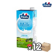 폴스 호주산 수입 멸균우유 저지방우유 1L - 1박스(12개입), 없음