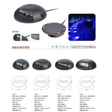 LED IP65 新款步道灯系列, 黑