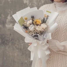 DAY OFF 情人節花束 乾燥花 七夕情人節禮物 向日葵太陽花永生花乾燥花束平價款花束擴香花束不凋花, 加大暖陽空靈