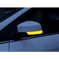 2개입 다이나믹 방향지시등 LED 사이드 미러 인디케이터 블링커 리피터 라이트 포드 포커스 3 몬데오 EU용, 01 Yellow