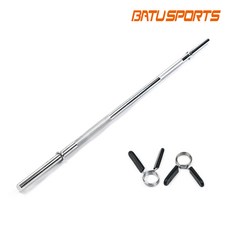 핫템 역기봉 소봉 1300mm 6kg 25mm 크롬 경량 바벨봉, 1개