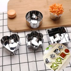 파티시에 케이크 무스틀 4p 푸셔포함 쿠키틀