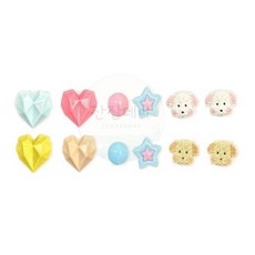 데이슬롯 신발파츠 입체하트강아지 12종 신발꾸미기